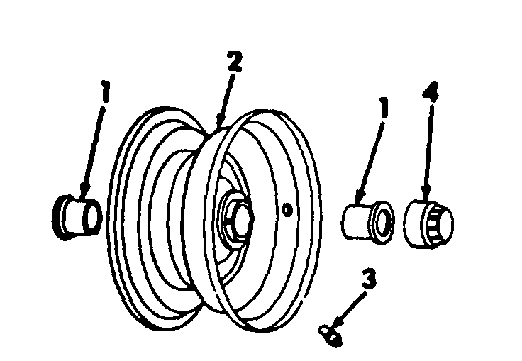 Front Wheels Diagram and Parts List for CADET85 (86-0340023U-0340025U-0340026U-0340029U-0340030U-0340032U-0340033U)(1975 & Since) Cub Cadet Lawn Tractor